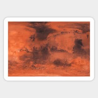 Mars Red Planet Surface Sticker